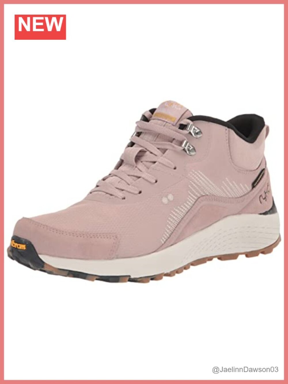 Waterproof Suede Nylon Mid Hiking Boots Vibram Lug Sole
